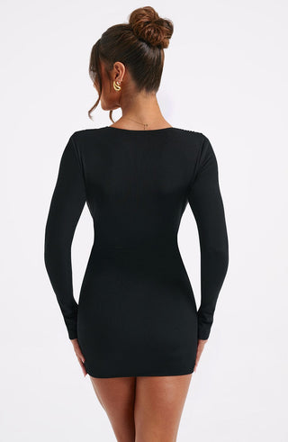 Danielle Mini Dress - Black - glavon