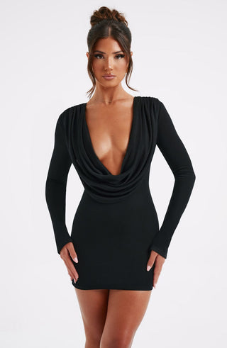 Danielle Mini Dress - Black - glavon