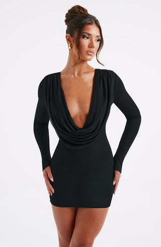 Danielle Mini Dress - Black - glavon