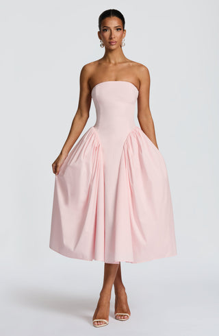 Darla Midi Dress - Blush - glavon