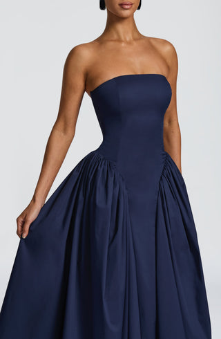 Darla Midi Dress - Navy - glavon