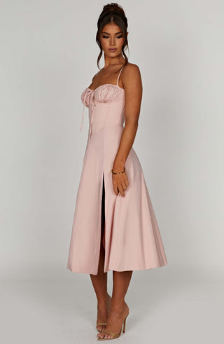 Deanna Midi Dress - Blush - glavon