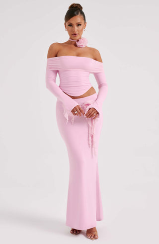 Deema Maxi Skirt - Pink - glavon