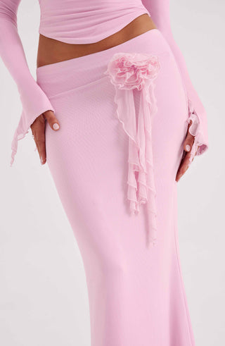 Deema Maxi Skirt - Pink - glavon
