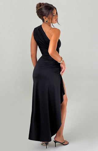 Delaney Maxi Dress - Black - glavon