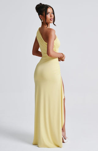 Delaney Maxi Dress - Lemon - glavon