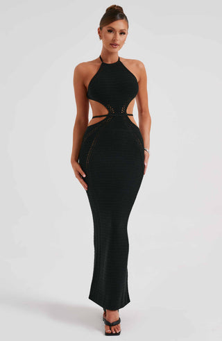 Delia Maxi Dress - Black - glavon