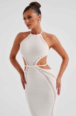 Delia Maxi Dress - White - glavon