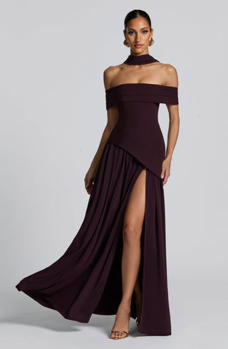 Delilah Maxi Dress - Plum - glavon