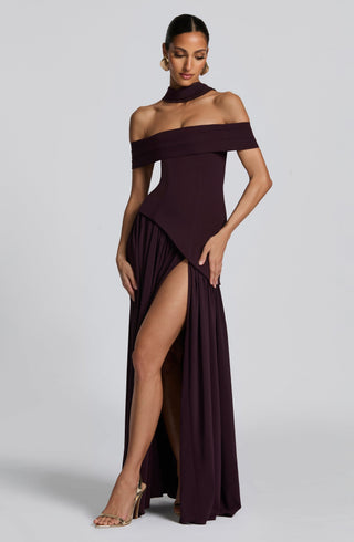 Delilah Maxi Dress - Plum - glavon