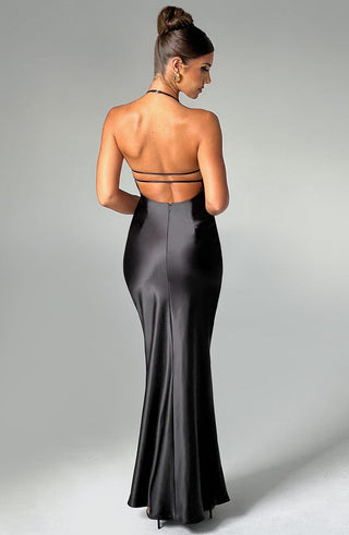 Delphine Maxi Dress - Black - glavon