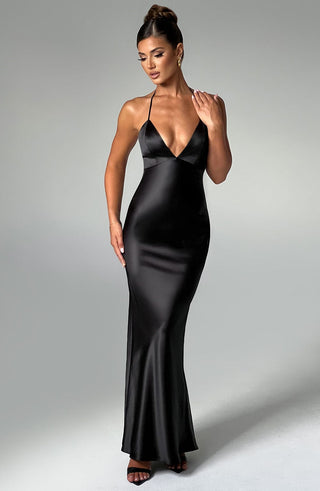 Delphine Maxi Dress - Black - glavon