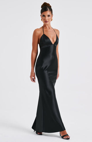 Delphine Maxi Dress - Black - glavon