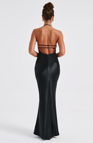 Delphine Maxi Dress - Black - glavon