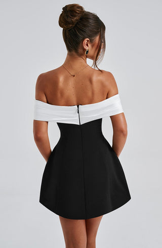 Delta Mini Dress - Black/White - glavon