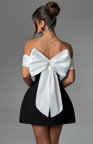 Delta Mini Dress - Black/White - glavon
