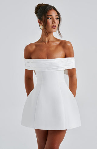 Delta Mini Dress - Ivory - glavon