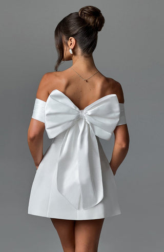 Delta Mini Dress - Ivory - glavon