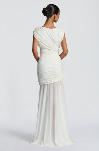 Demelza Maxi Dress - Ivory - glavon