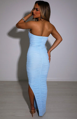 Demi Maxi Dress - Baby Blue - glavon