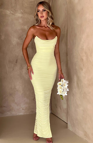 Demi Maxi Dress - Lime - glavon