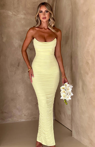 Demi Maxi Dress - Lime - glavon