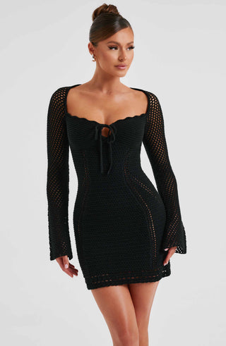 Dezi Mini Dress - Black - glavon