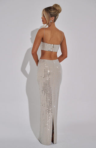 Dimity Maxi Skirt - Nude - glavon