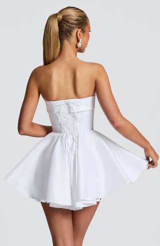 Dionne Mini Dress - Ivory - glavon