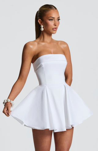 Dionne Mini Dress - Ivory - glavon