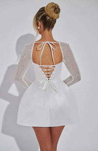 Dolly Mini Dress - Ivory - glavon