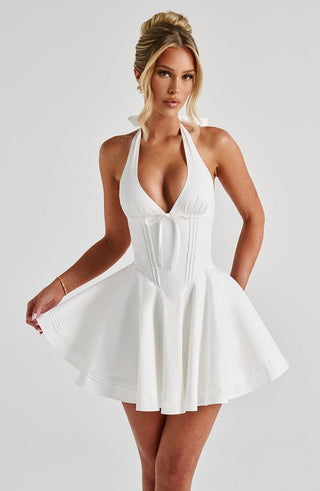 Doris Mini Dress - Ivory - glavon