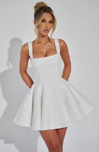 Dorothy Mini Dress - Ivory - glavon