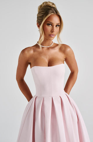 Edith Midi Dress - Blush - glavon