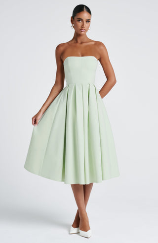 Edith Midi Dress - Mint - glavon