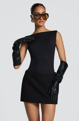 Edna Mini Skirt - Black - glavon