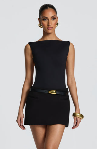 Edna Mini Skirt - Black - glavon