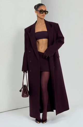 Edna Mini Skirt - Plum - glavon