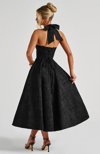 Effie Midi Dress - Black - glavon
