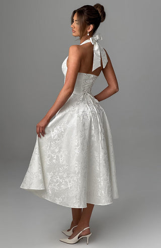 Effie Midi Dress - Ivory - glavon