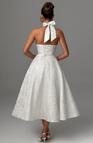 Effie Midi Dress - Ivory - glavon