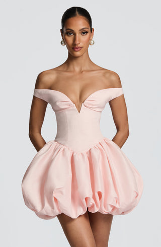 Eileen Mini Dress - Blush - glavon