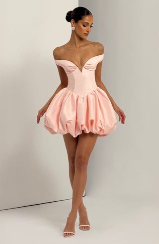 Eileen Mini Dress - Blush - glavon