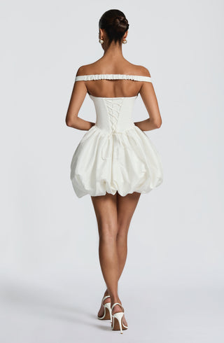 Eileen Mini Dress - Ivory - glavon