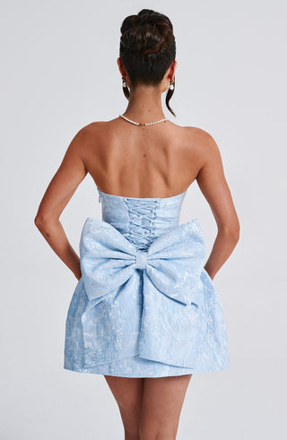Elenora Mini Dress - Blue - glavon