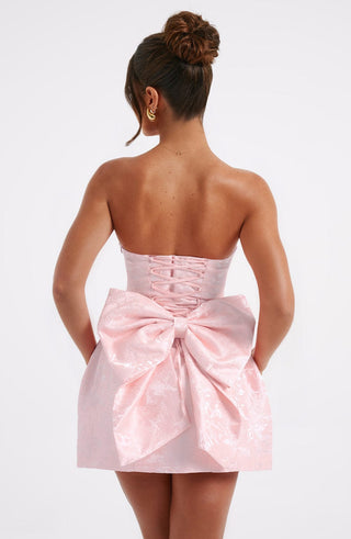 Elenora Mini Dress - Blush - glavon