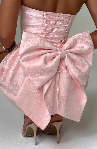 Elenora Mini Dress - Blush - glavon