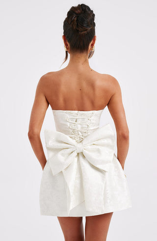 Elenora Mini Dress - Ivory - glavon