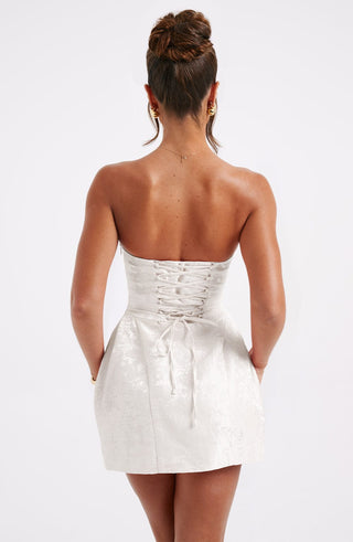 Elenora Mini Dress - Ivory - glavon