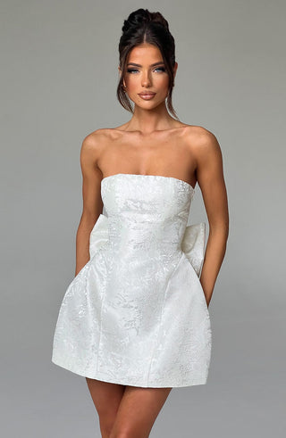 Elenora Mini Dress - Ivory - glavon